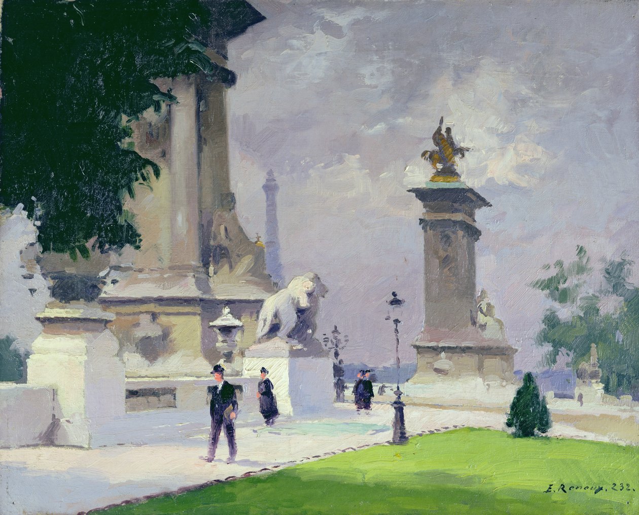 Pont Alexandre III, Paris af Jules Ernest Renoux