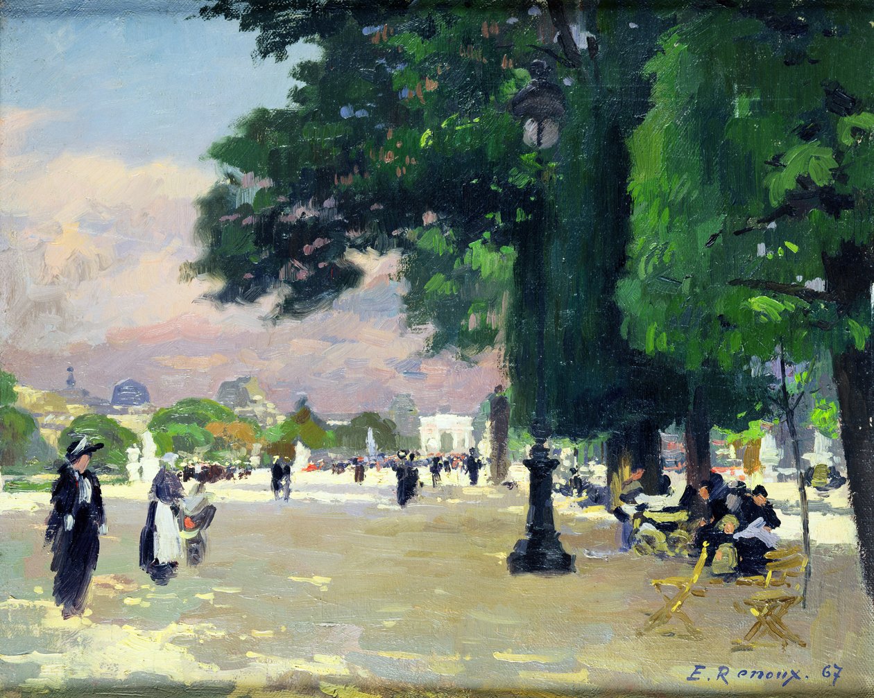 Tuilerierne af Jules Ernest Renoux
