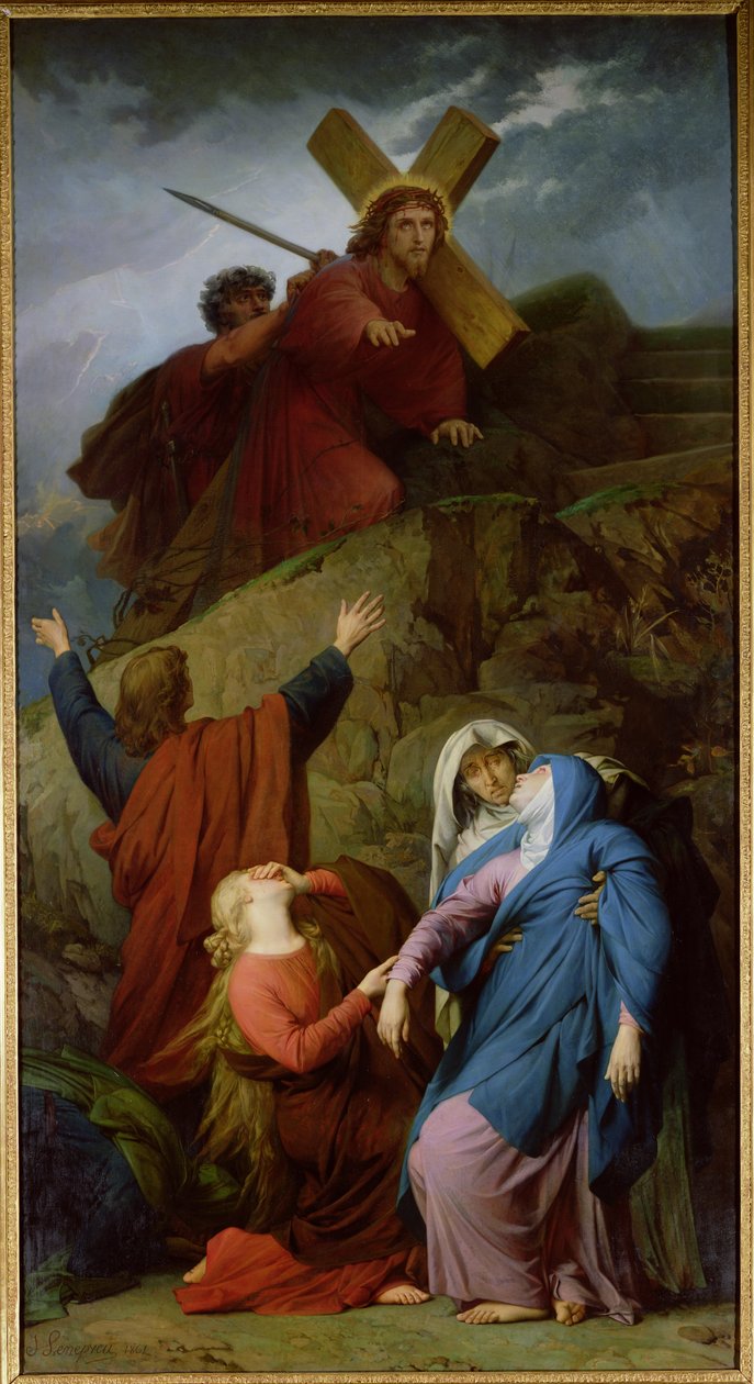 Jomfruen fra Golgata, 1861 af Jules Eugene Lenepveu