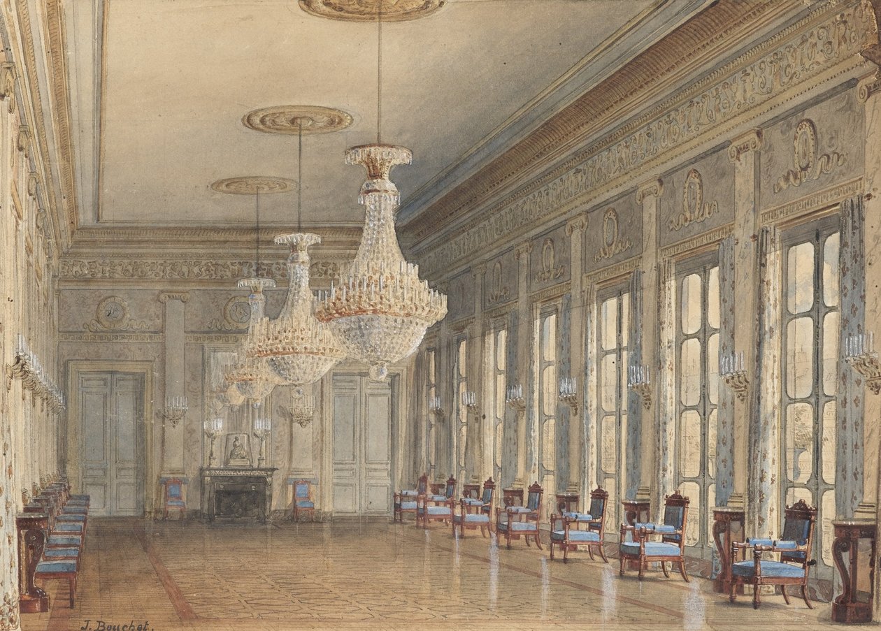 Salonen i Montpensier-fløjen, Palais Royal af Jules Frédéric Bouchet
