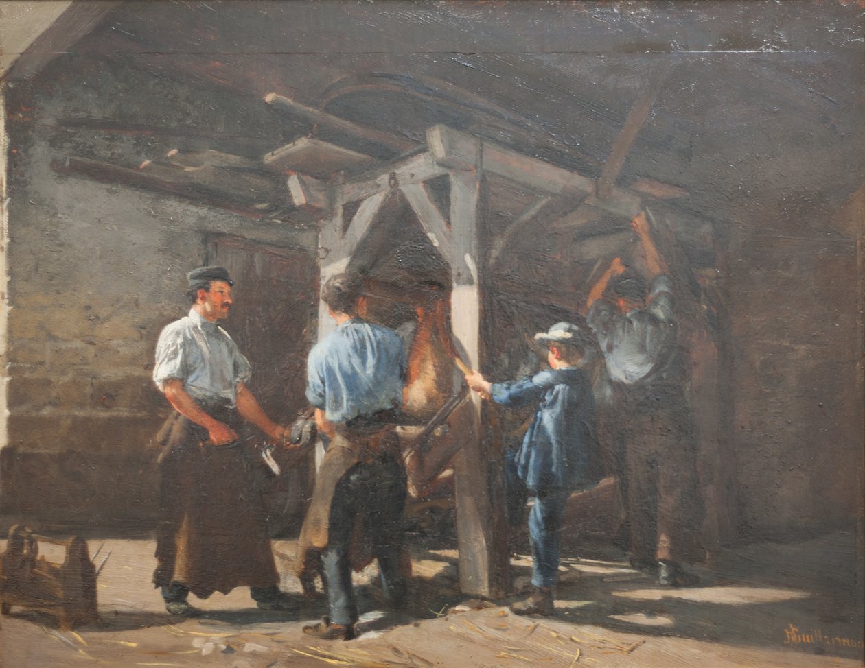 Friedli Smedie i Saint-Blaise af Jules Jacques Jacot Guillarmod