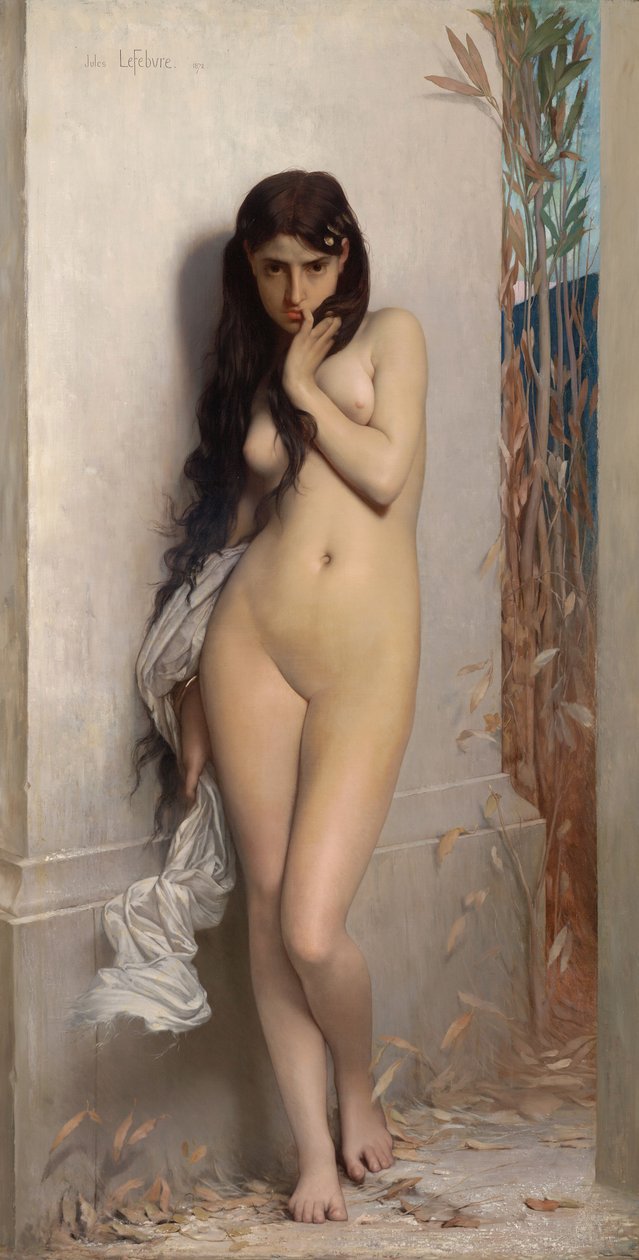 La Cigarra (National Gallery of Victoria, Melbourne, 1872. Olie på klud, 186,7 x 123,8 cm) .jpg af Jules Joseph Lefebvre