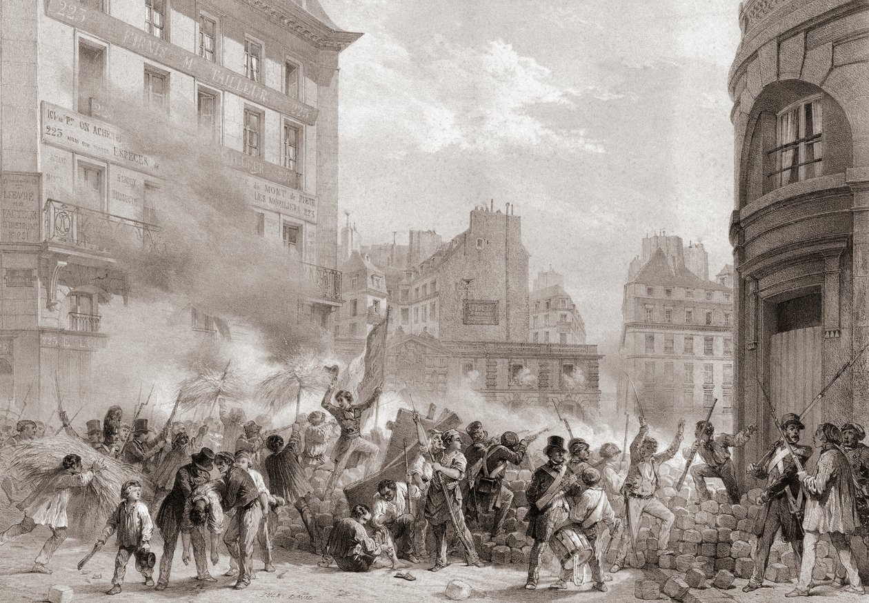 1848 Revolution, Frankrig af Jules (after) David