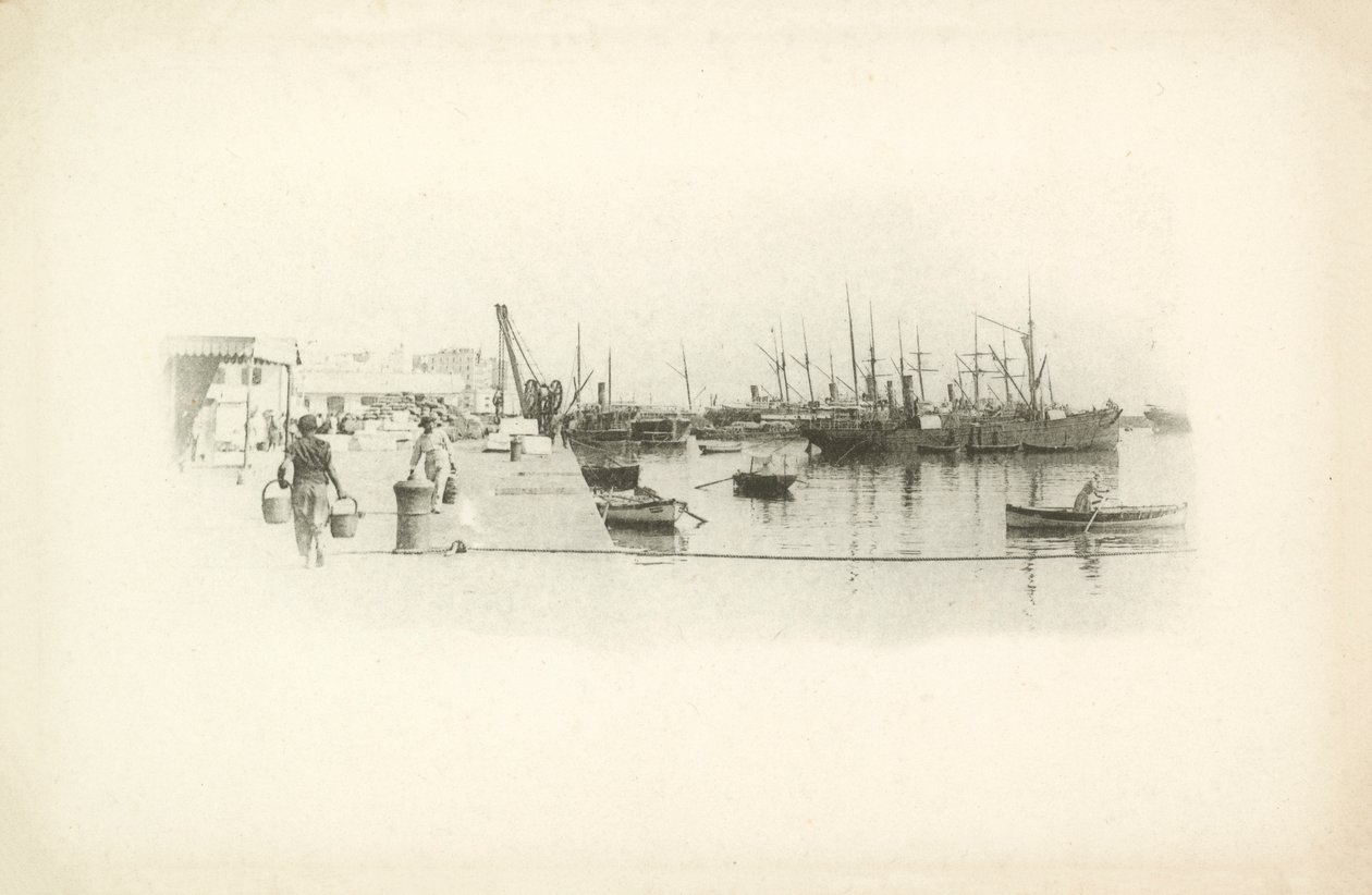 En af Jules Gervais-Courtellemonts udsigter over Algeriet (s/h-foto) af Jules (after) Gervais-Courtellemont