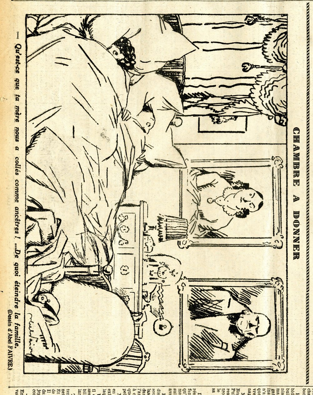 Candid, satirisk i N & B af Jules Abel Faivre