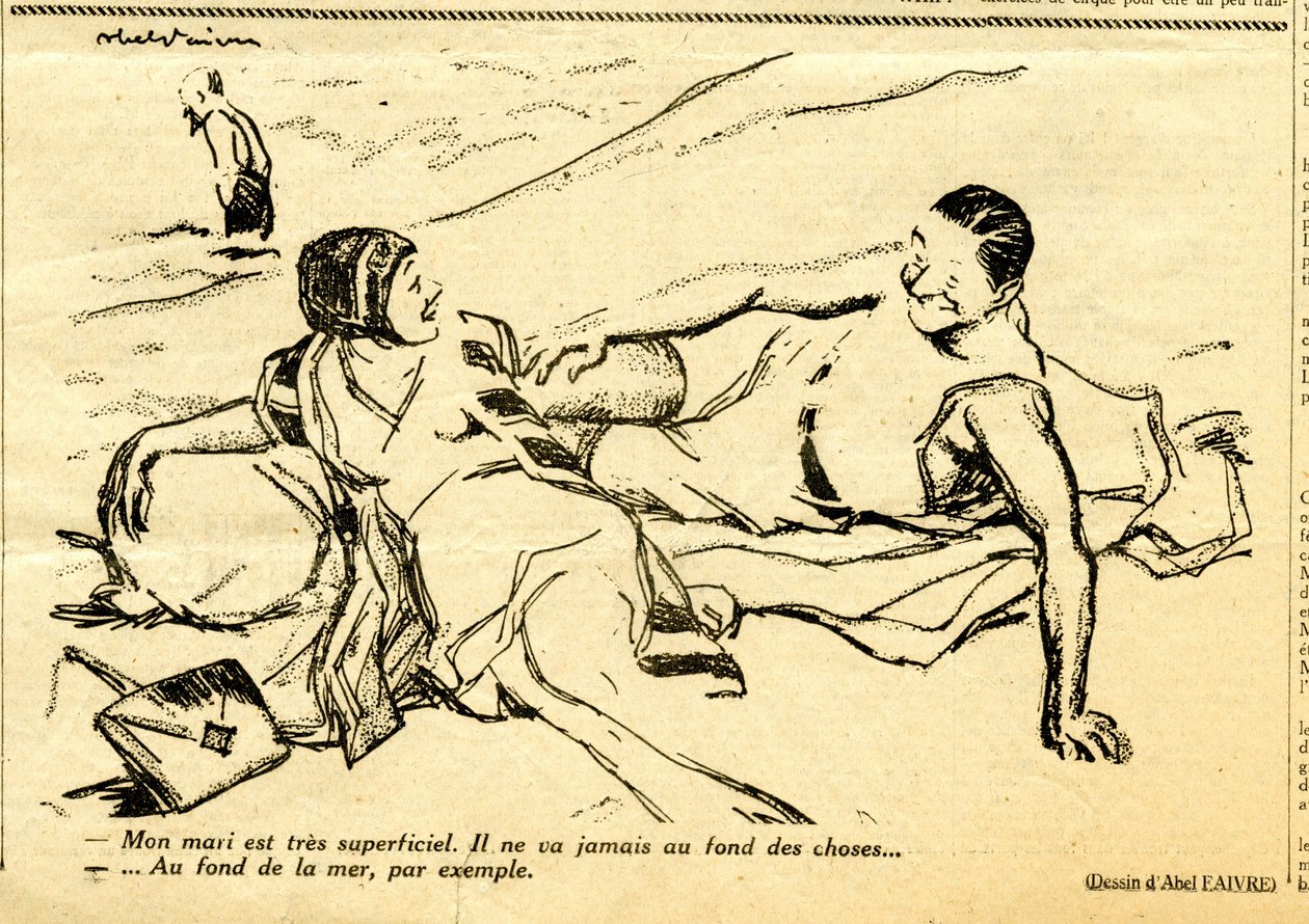 Candid, satirisk i N & B af Jules Abel Faivre