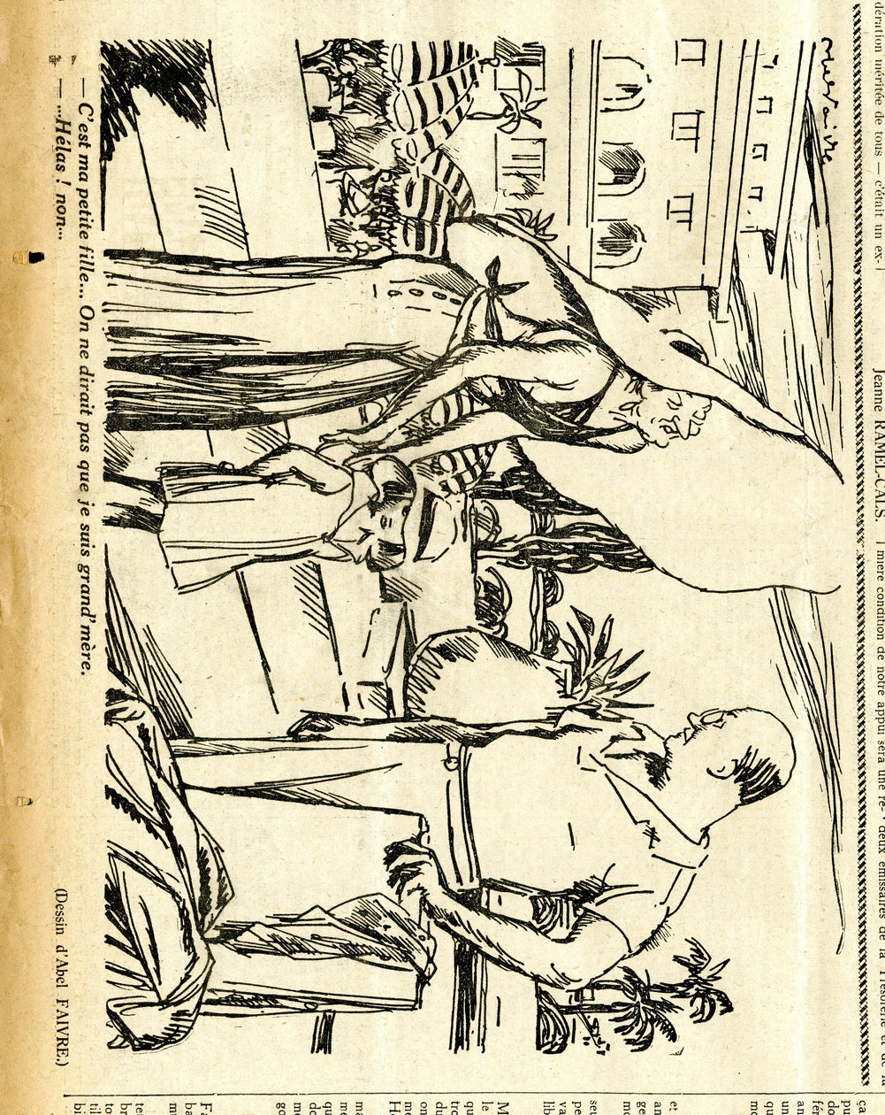 Oprigtig, satirisk i N&B af Jules Abel Faivre