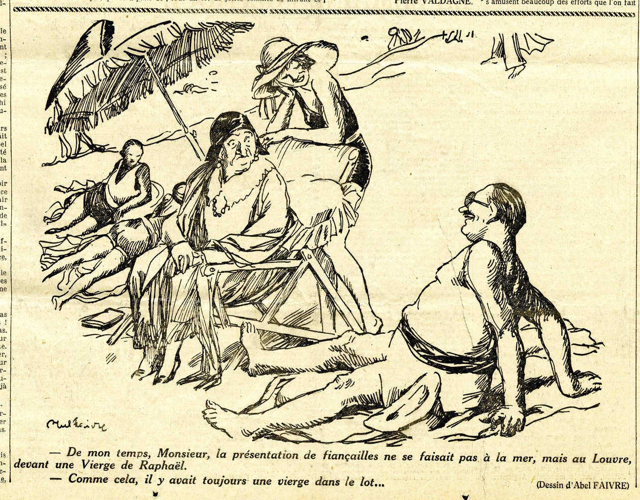 Candid, satirisk i N & B af Jules Abel Faivre