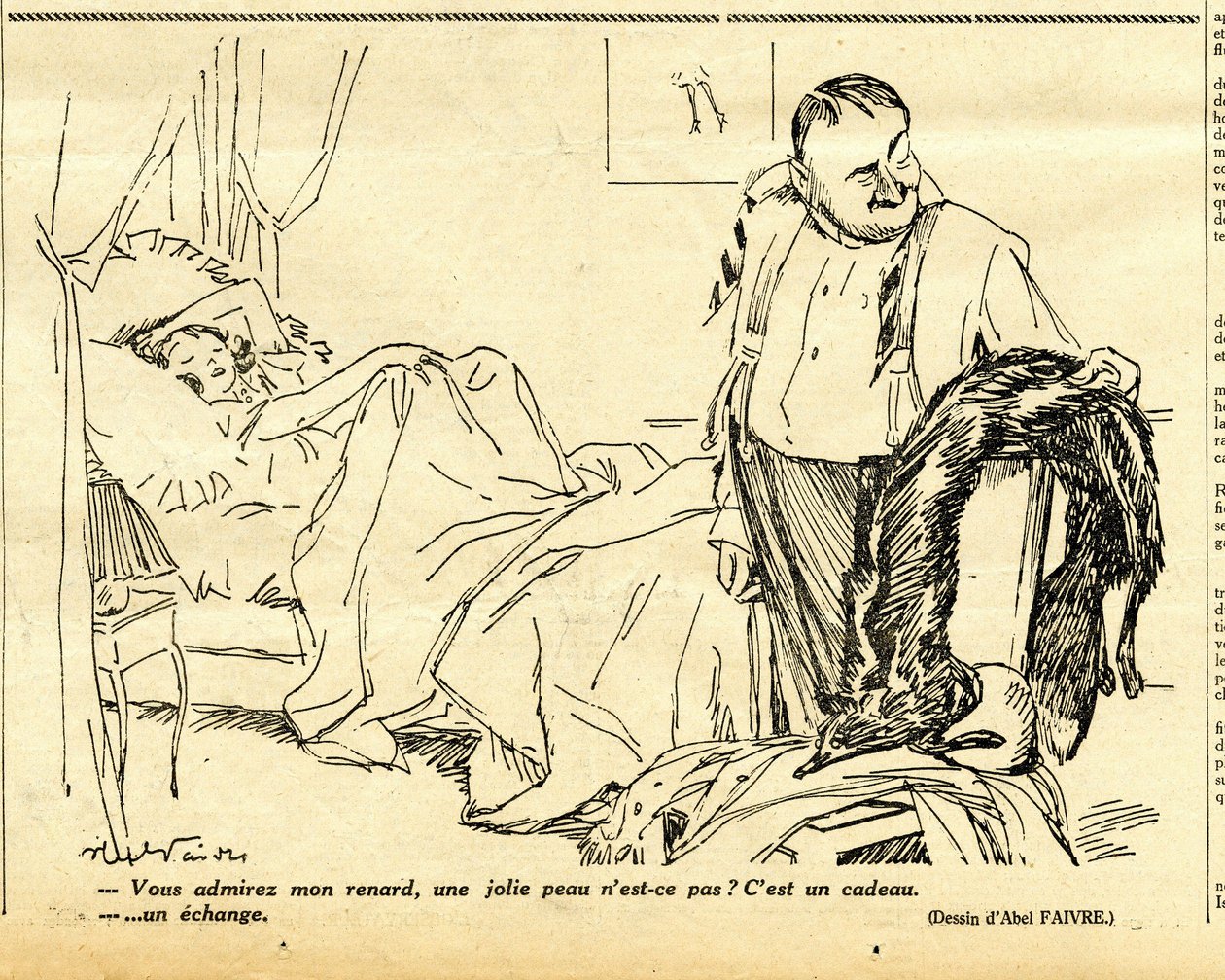 Candid, satirisk i N & B af Jules Abel Faivre