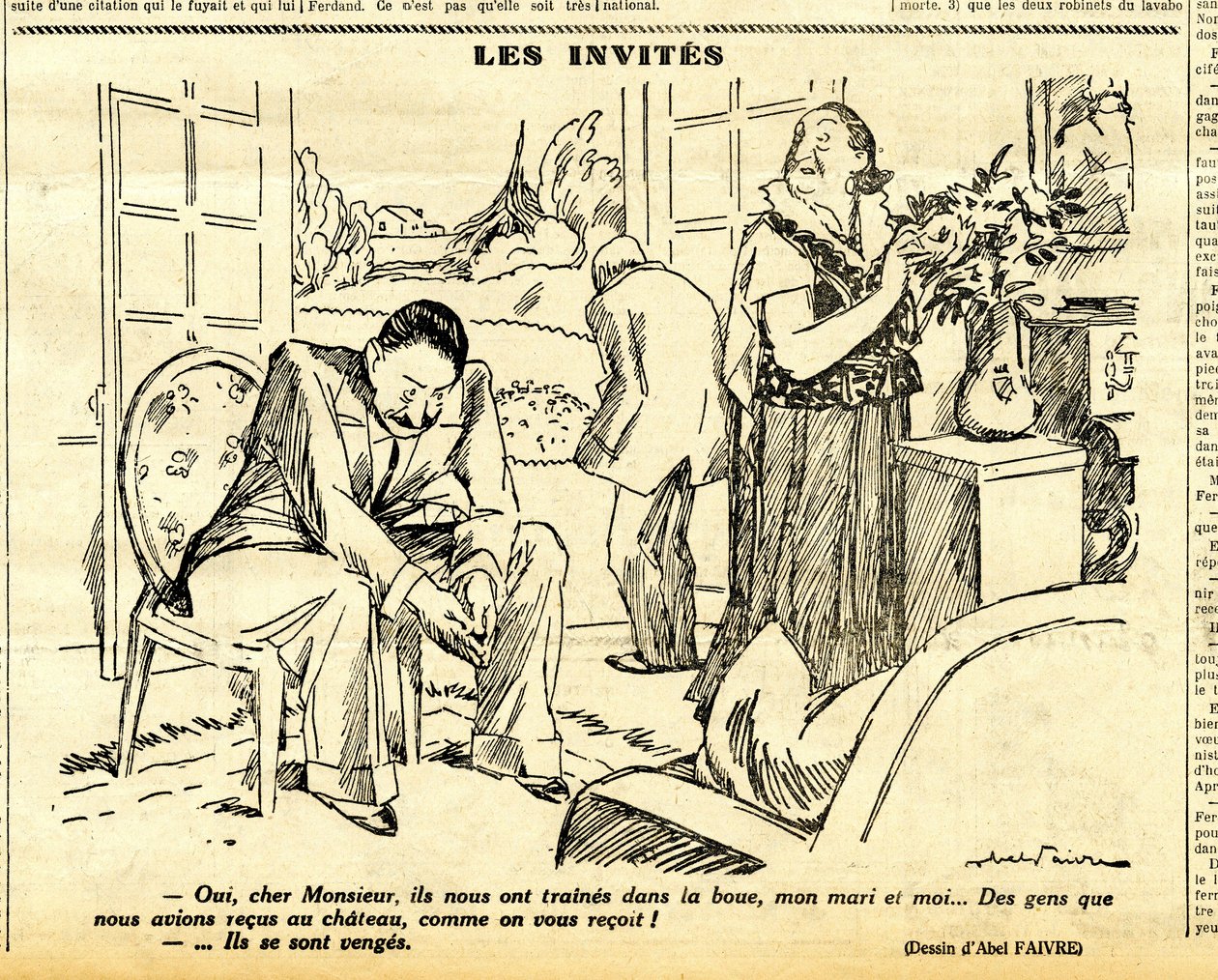 Candid, satirisk i N & B af Jules Abel Faivre