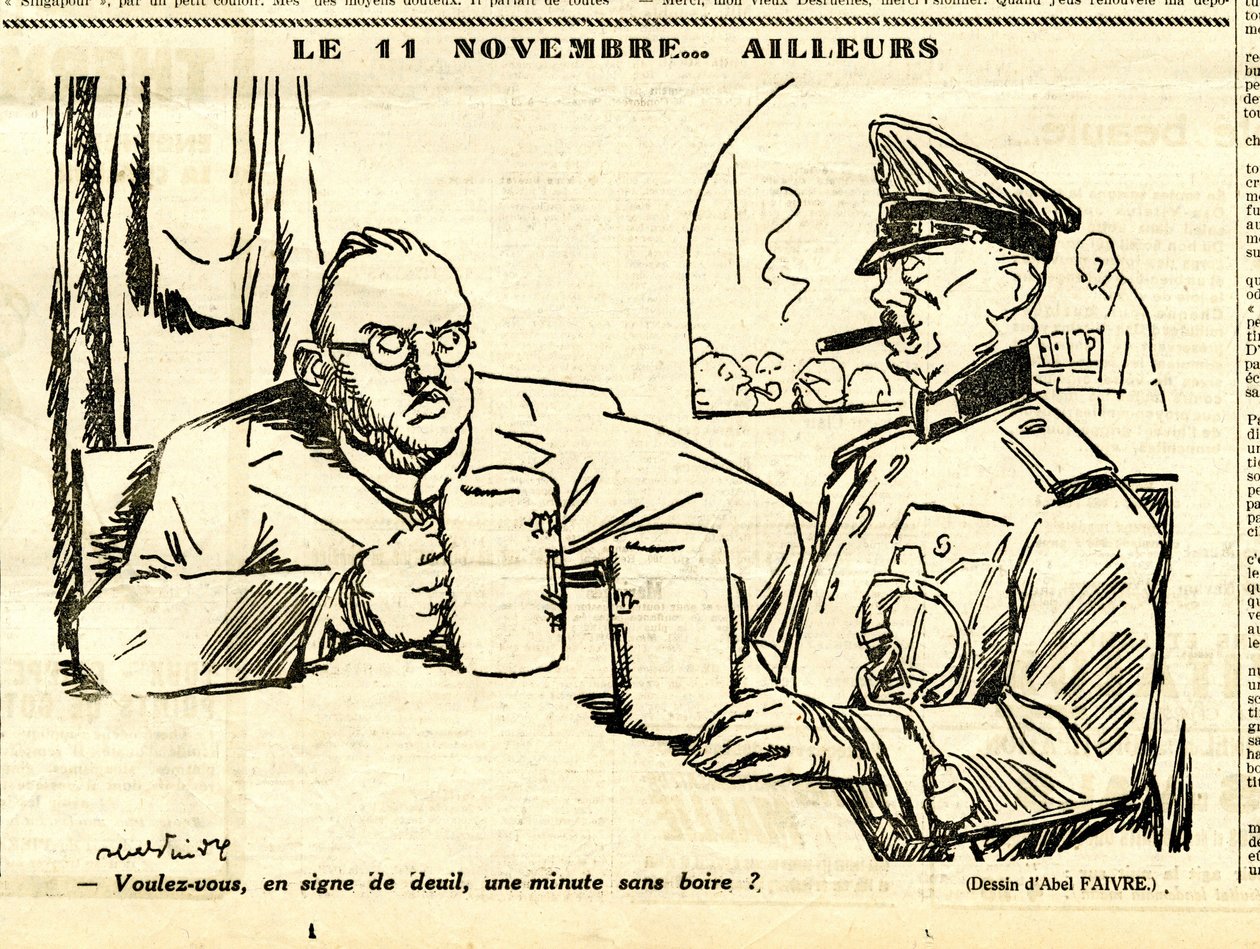 Oprigtig, satirisk i sort/hvid af Jules Abel Faivre