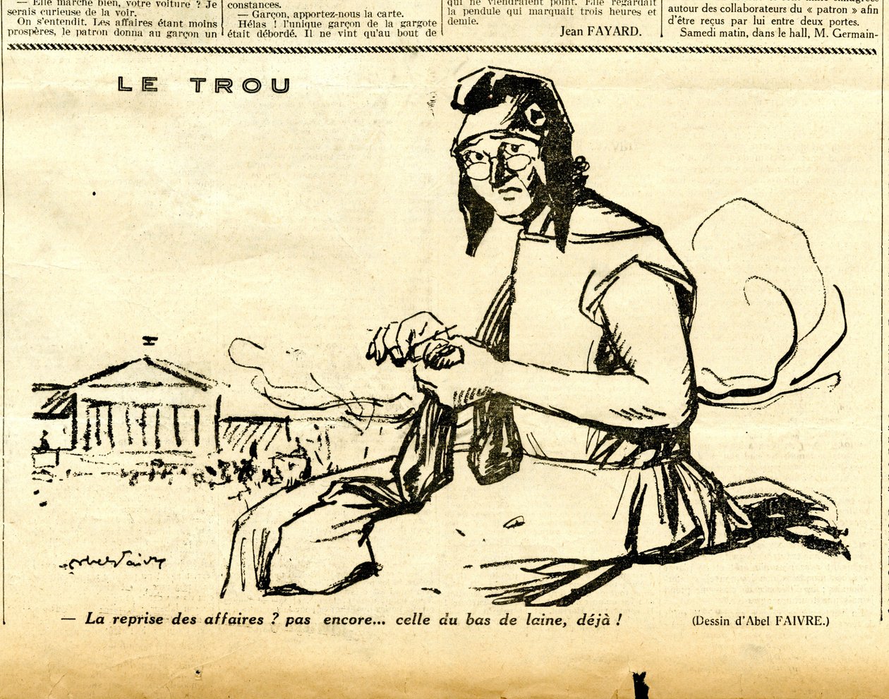 Oprigtig, satirisk i sort/hvid af Jules Abel Faivre