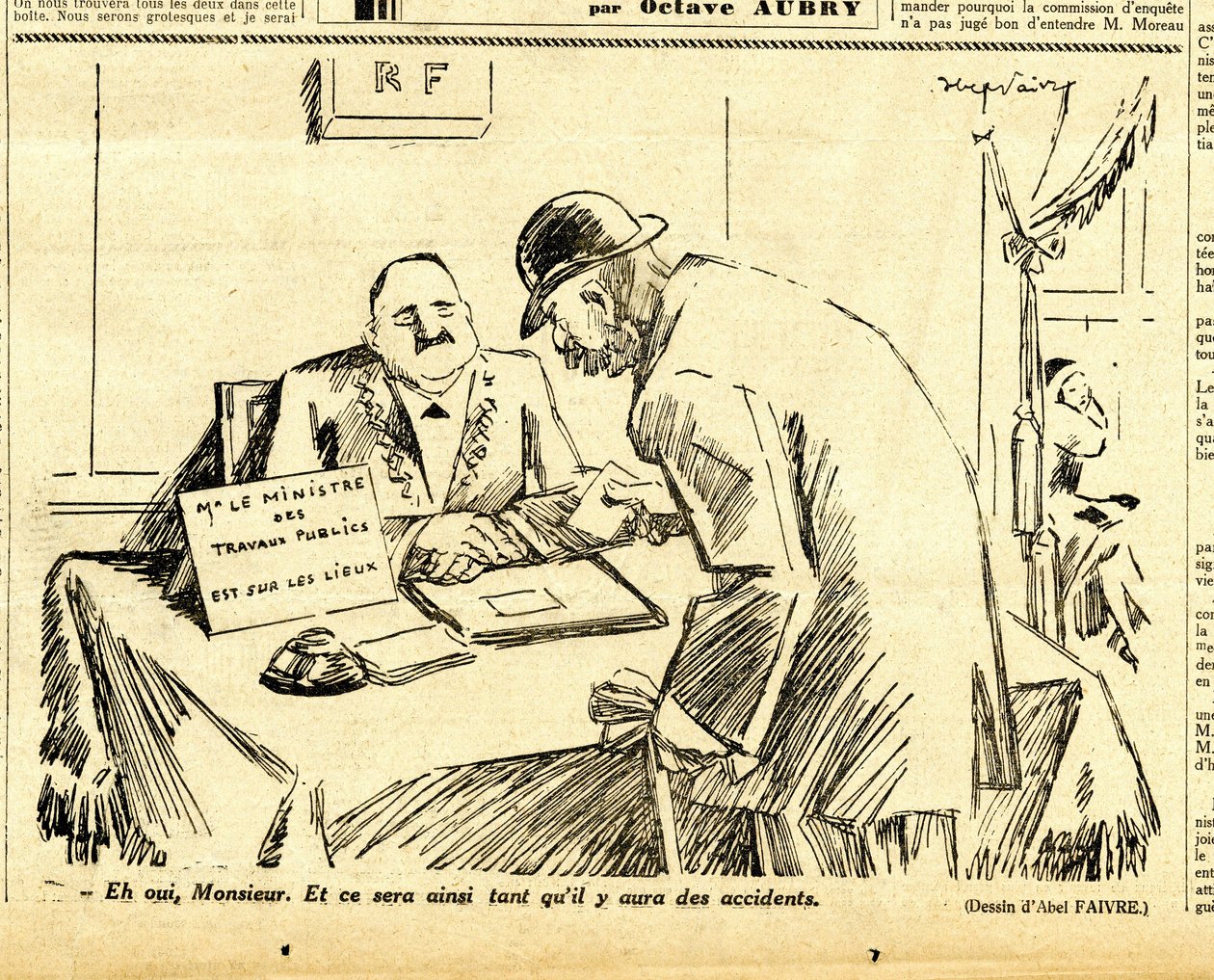 Oprigtig, satirisk i sort/hvid af Jules Abel Faivre