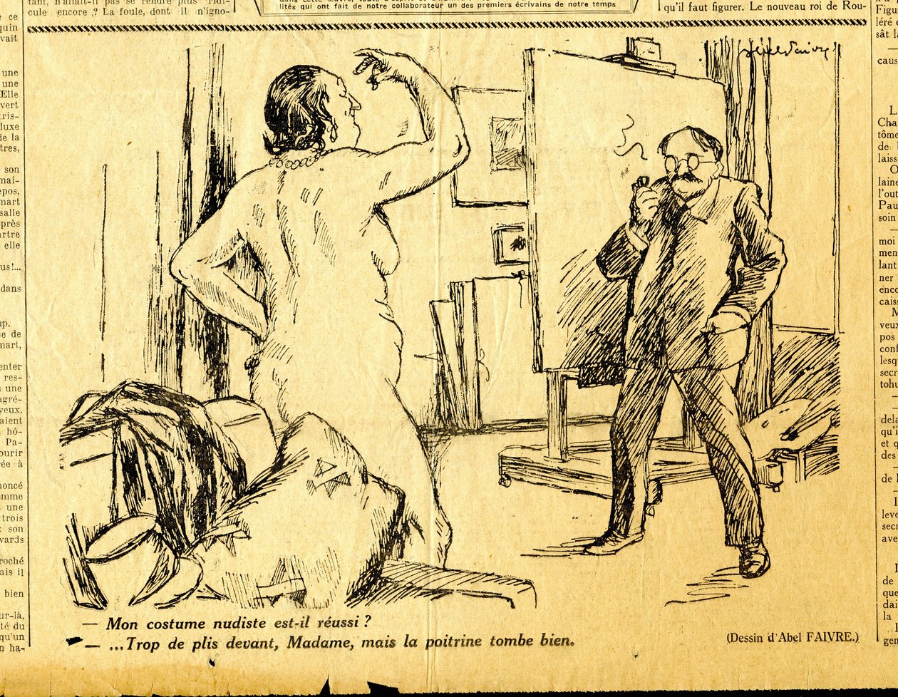 Oprigtig, satirisk i sort/hvid af Jules Abel Faivre