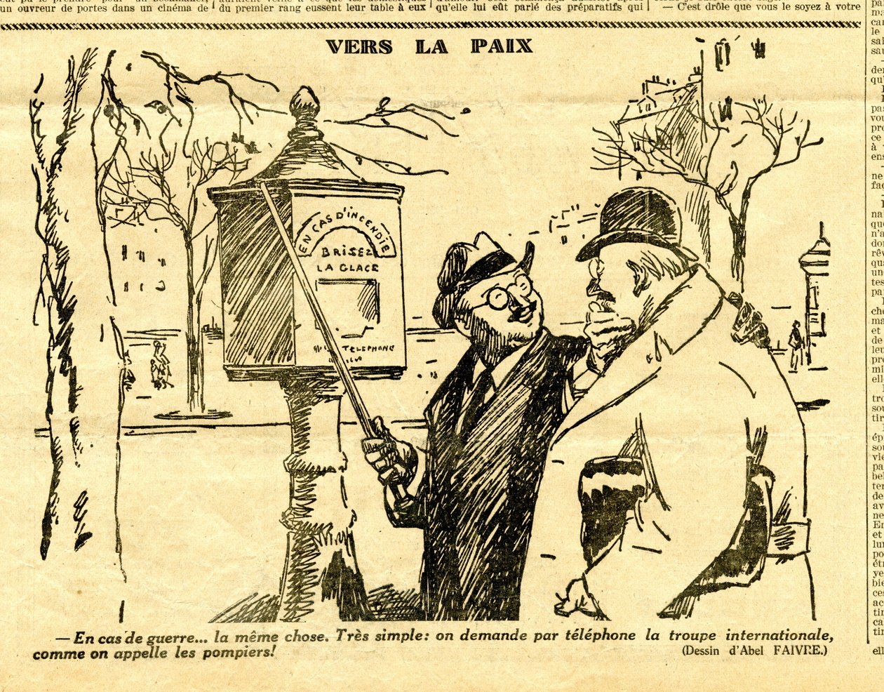 Oprigtig, satirisk i sort/hvid af Jules Abel Faivre