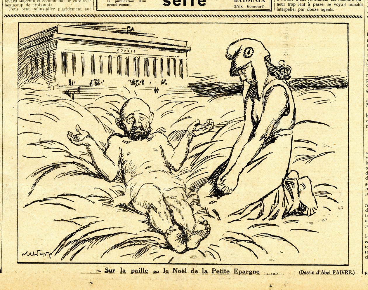 Oprigtig, satirisk i sort/hvid af Jules Abel Faivre