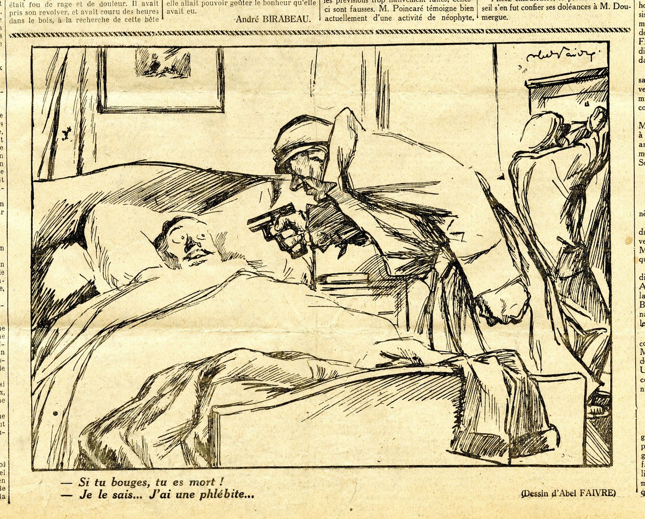 Oprigtig, satirisk i sort/hvid af Jules Abel Faivre