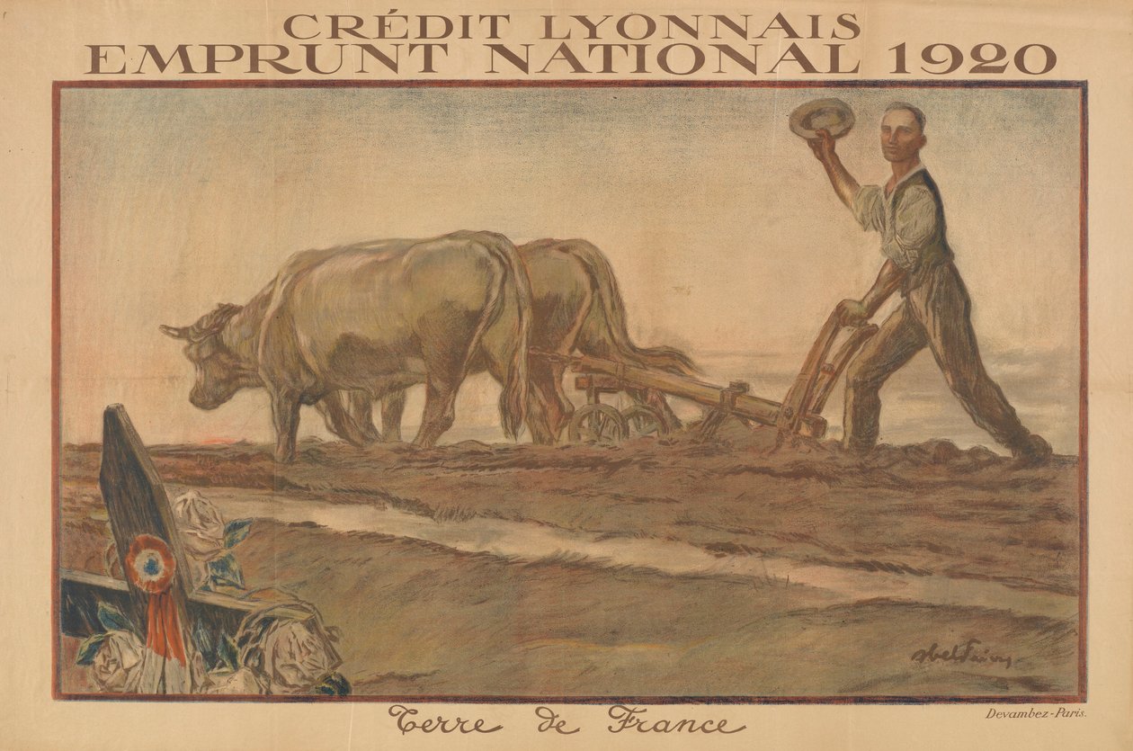 Credit Lyonnais, National Loan 1920, Land of France (Lyon Credit, National Loan 1920, Land of France) af Jules Abel Faivre