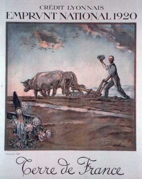 Kredit Lyonnais plakat, der reklamerer for det nationale lån af Jules Abel Faivre