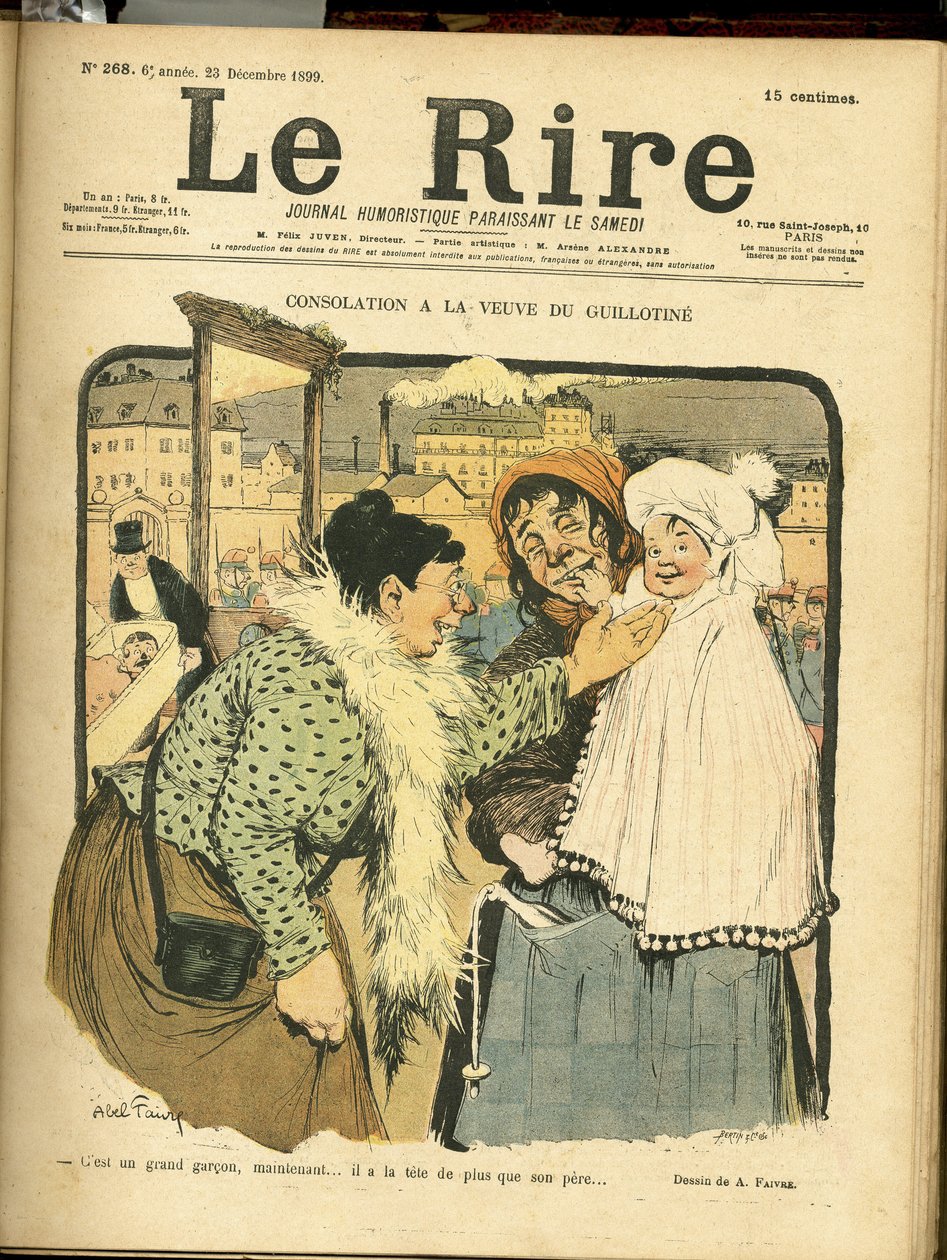 Illustration af Abel Faivre (1867-1945) til forsiden af Le Rire af Jules Abel Faivre