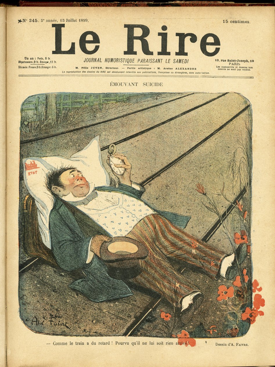Illustration af Abel Faivre (1867-1945) til forsiden af Le Rire af Jules Abel Faivre
