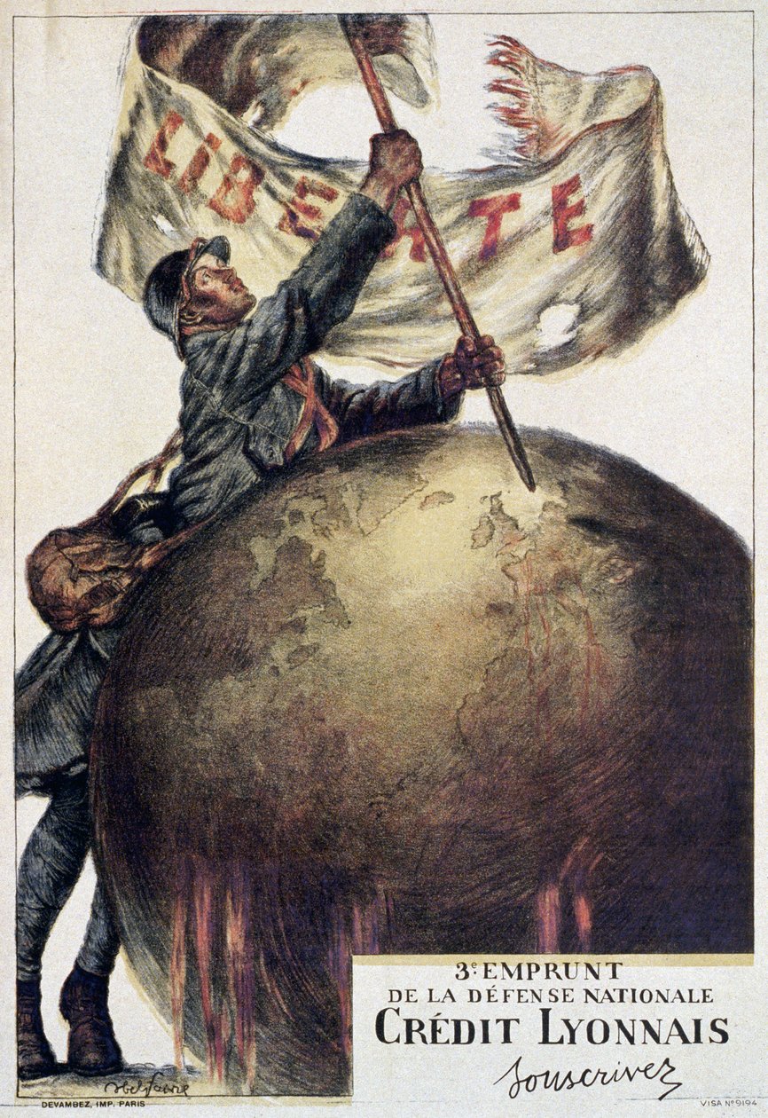 Det 3. nationale forsvarslån, 1917 af Jules Abel Faivre