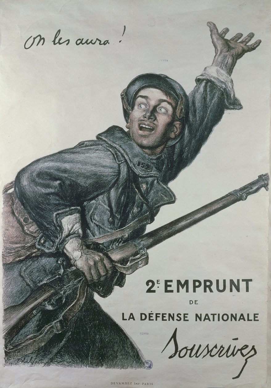 "Vi vil have dem", plakat for det andet lån af det nationale forsvar, ca. 1915 af Jules Abel Faivre