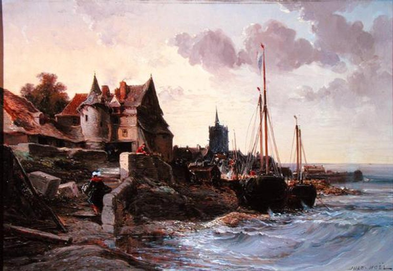 Souvenir de Douarnenes (olie på lærred) af Jules Achille Noel