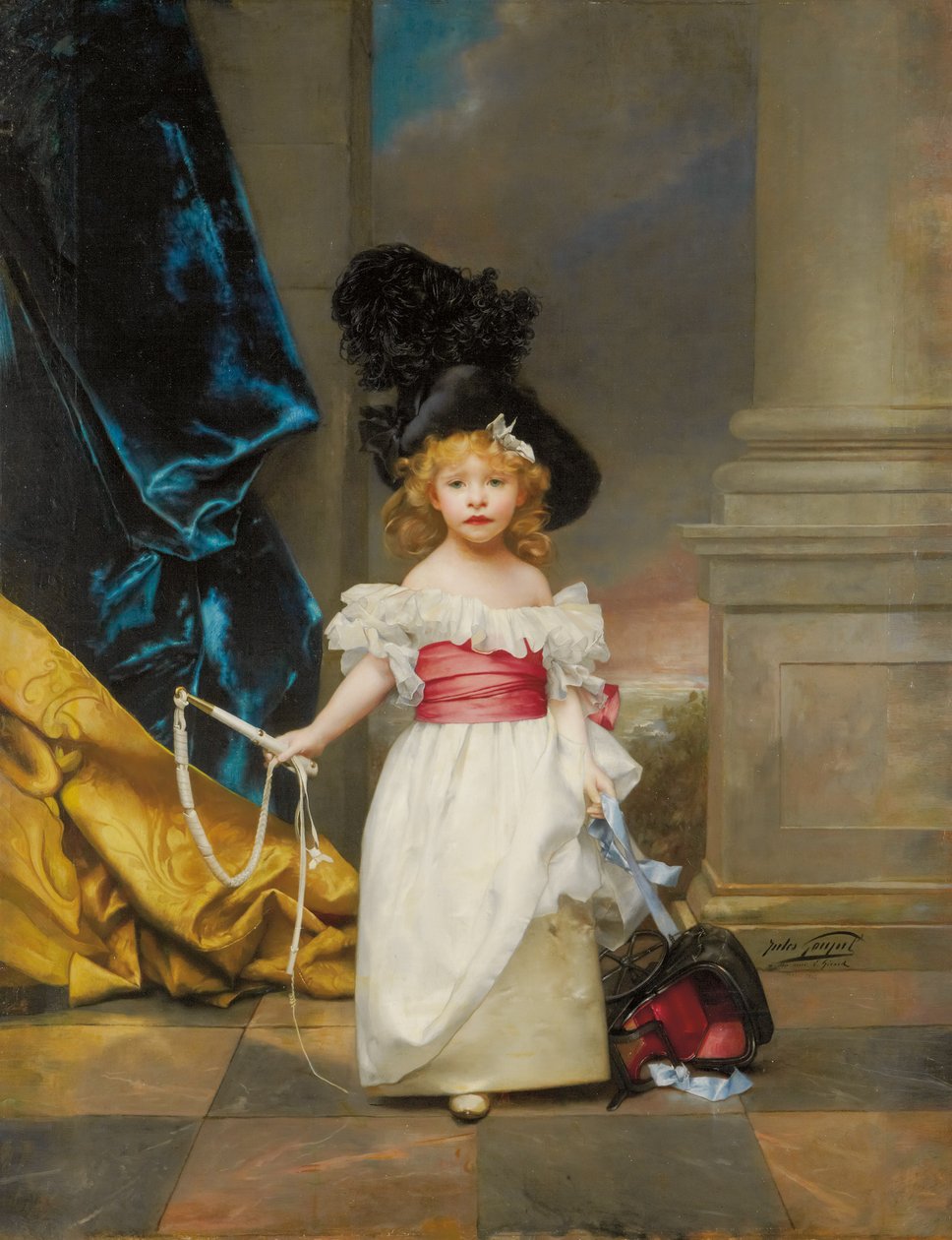 Portræt af Therese Girard på tre år og syv måneder, 1882 af Jules Adolphe Goupil