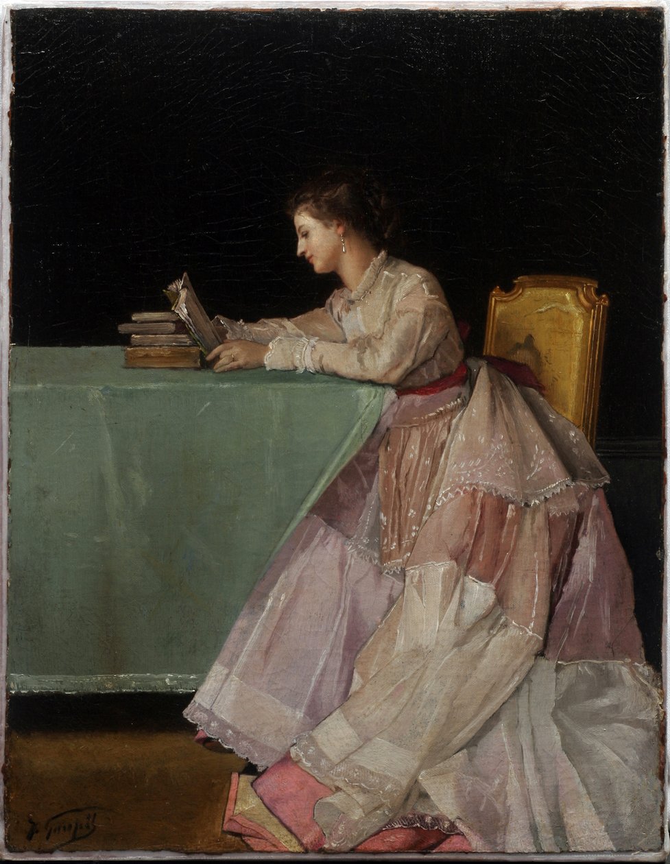 Siddende Kvinde af Jules Adolphe Goupil