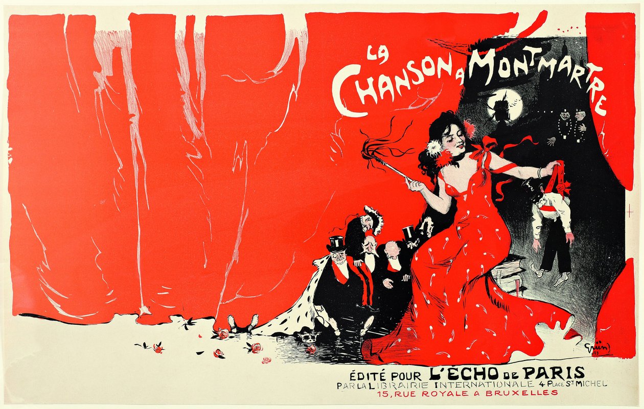 Sange i Montmartre, 1900. af Jules Alexandre Grün