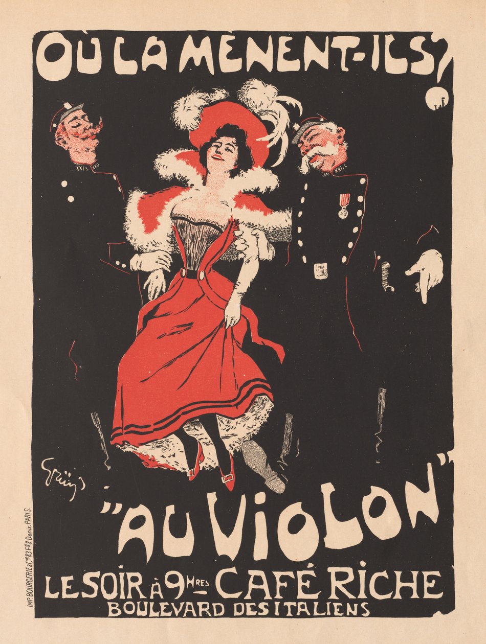 Plakatens mestre: Pl. 103 Café Reche, 1897. af Jules Alexandre Grün