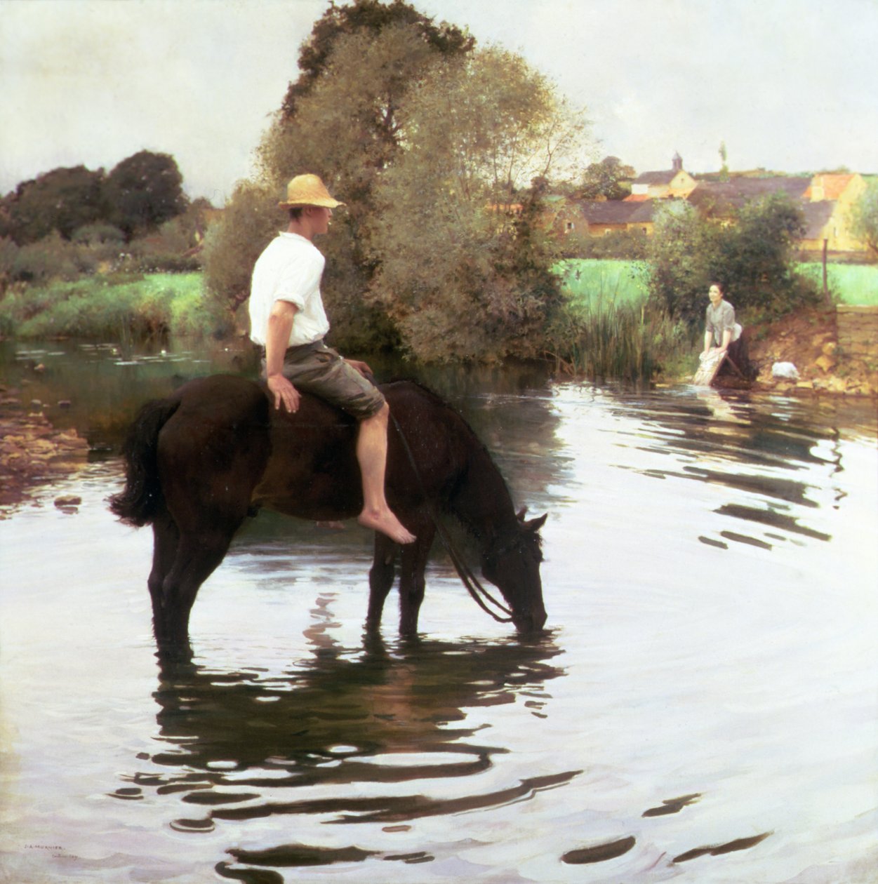 Vandingsstedet af Jules Alexis Muenier