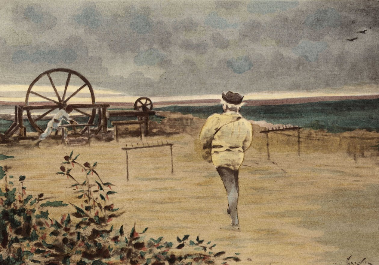 Præparat af planten ved navn Pantagruelion. Pantagruel. Illustration af Jules Garnier. I "Rabelais et l