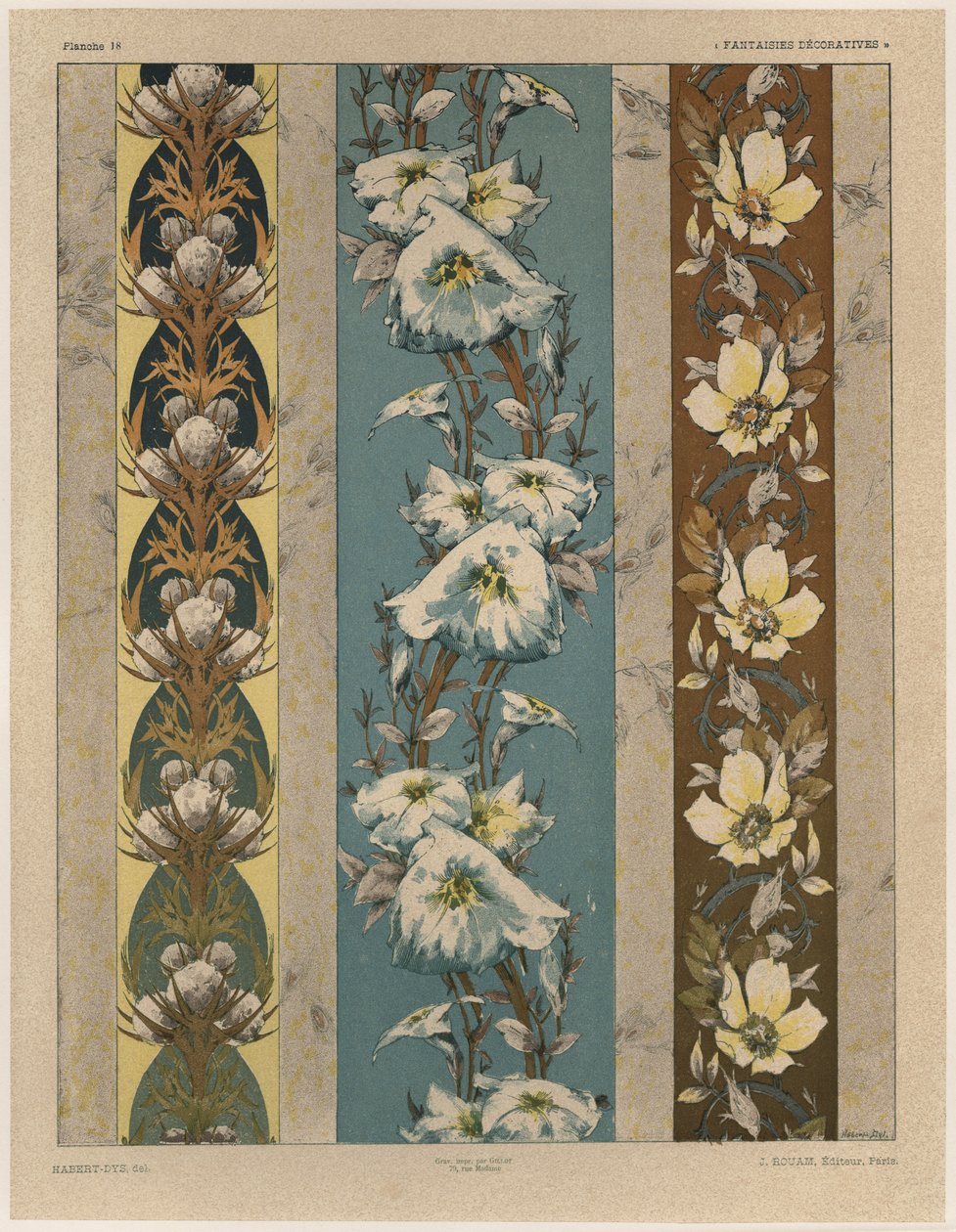 Blomster, tallerken 18, illustration fra 