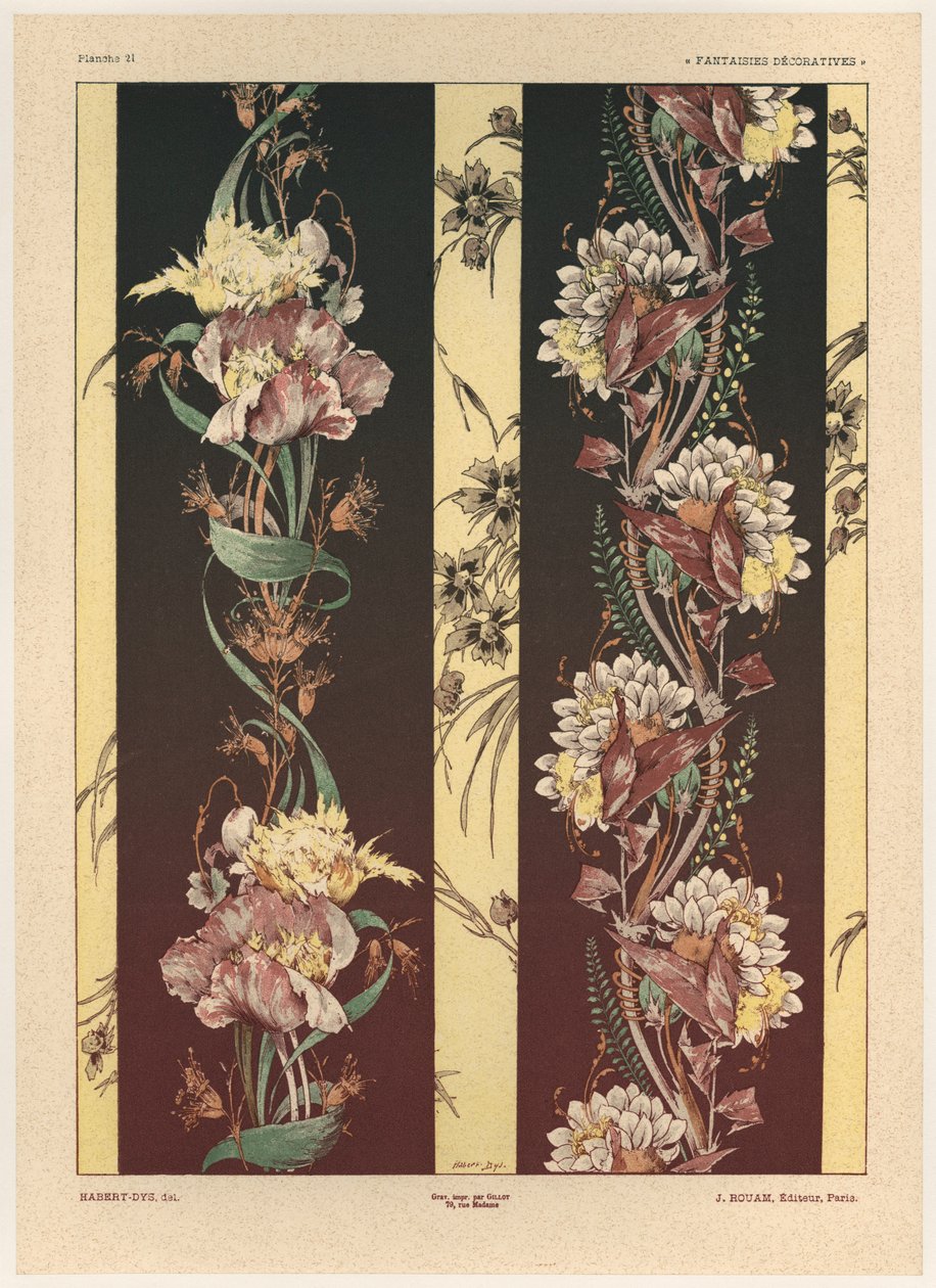 Blomster, tallerken 21 fra 