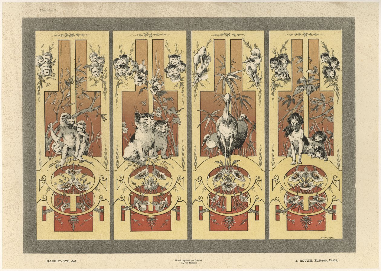 Aber, katte, hejrer og hunde, plade 3 fra 