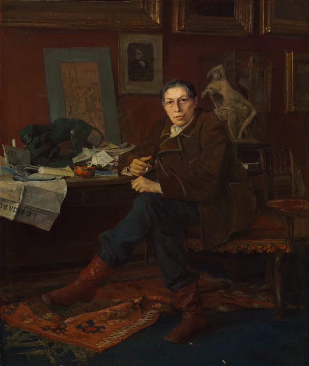 Albert Wolff i sit studie af Jules Bastien Lepage