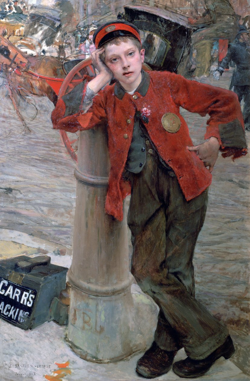 London Shoeshine Boy, 1882 af Jules Bastien Lepage