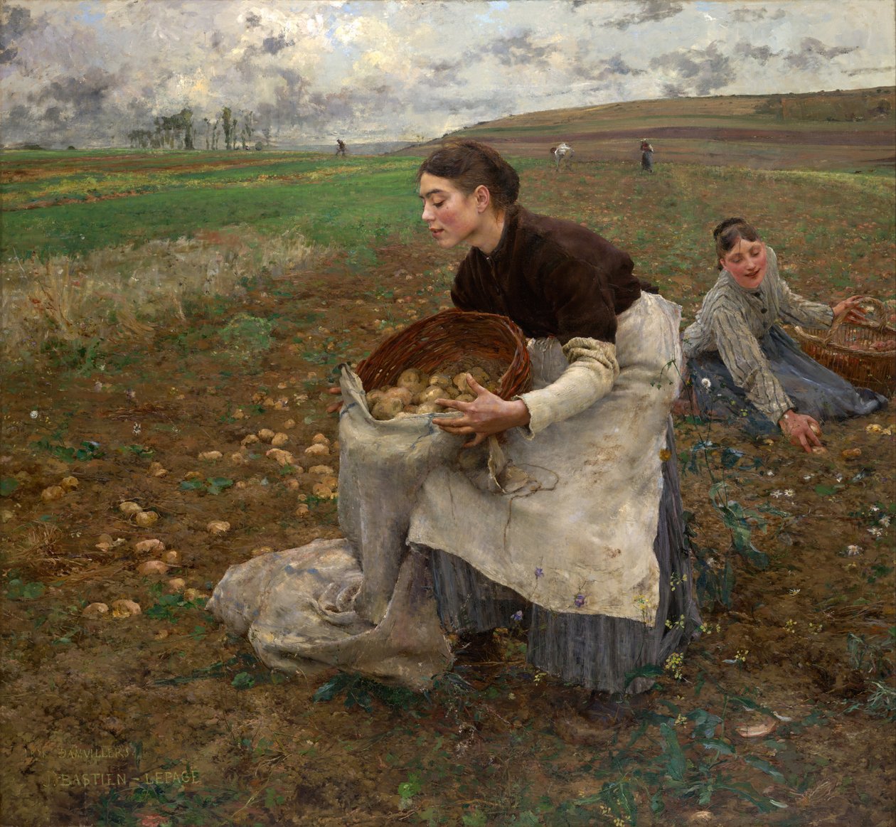Oktober af Jules Bastien Lepage