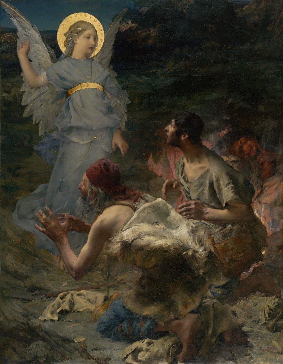 Bebudelsen til hyrderne af Jules Bastien Lepage