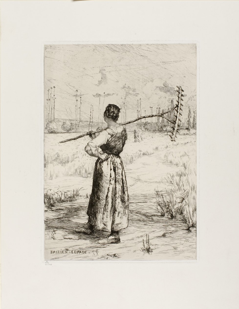 Tilbagekomsten fra marken, 1878 af Jules Bastien Lepage