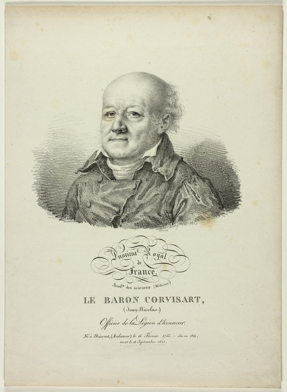Portræt af Jean-Nicolas, baron Corvisart af Jules Boilly