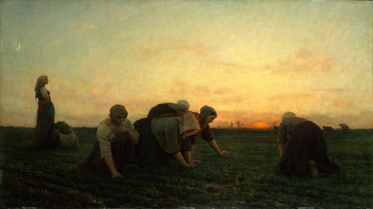 Fransk: Les Sarcleuses ou Les Bineuses The Weeders af Jules Breton