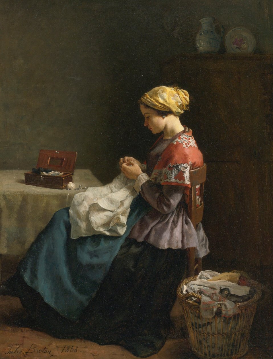 Jules Breton, 1868 - Den lille skrædder af Jules Breton