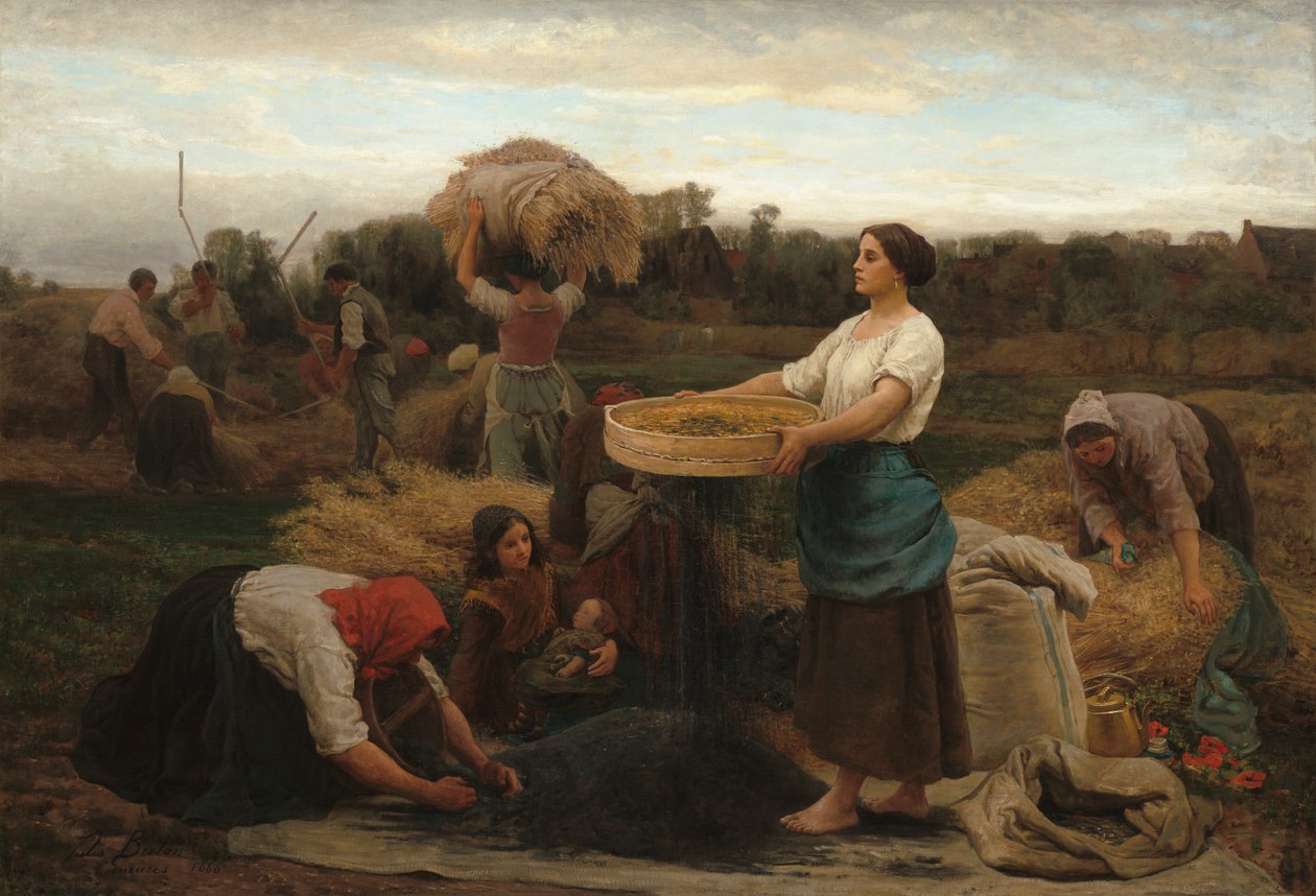 Colza (høste raps) af Jules Breton