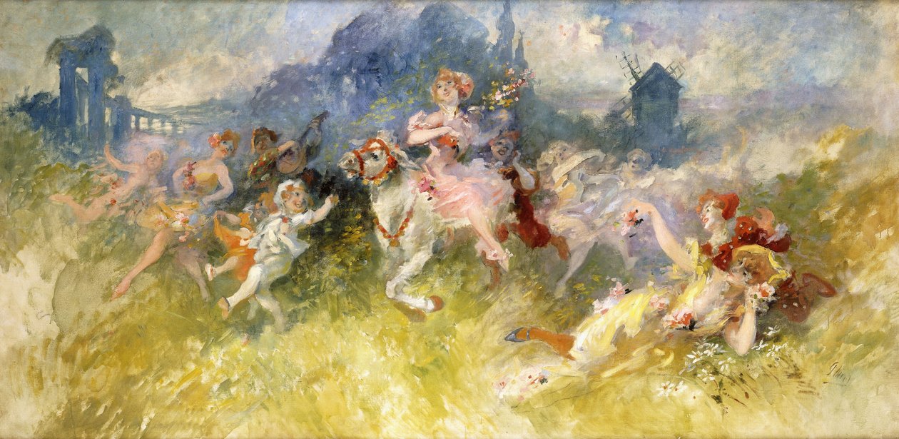 Ved Fete Champetre, af Jules Cheret