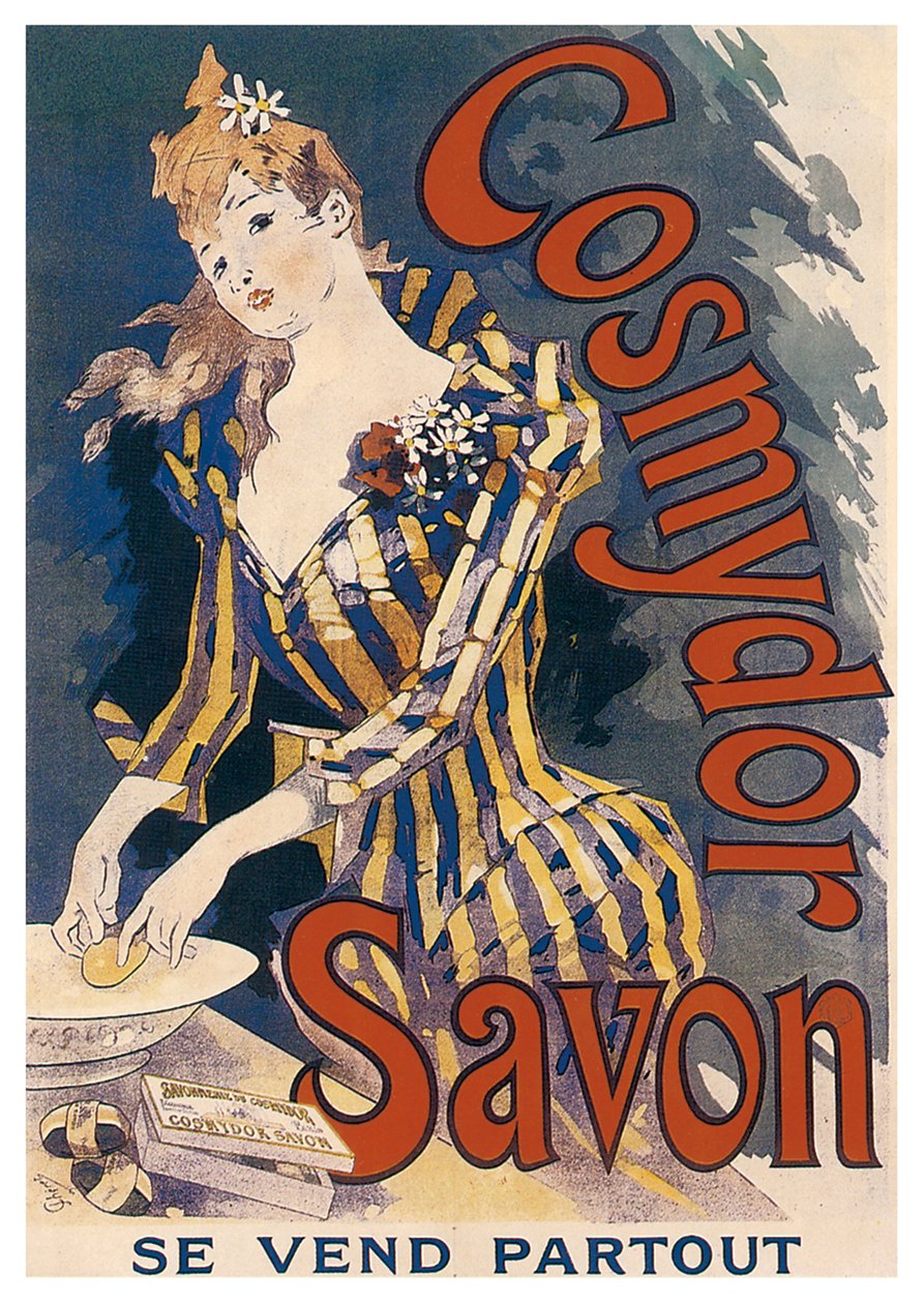 Cosmydor sæbe, 1891 af Jules Cheret