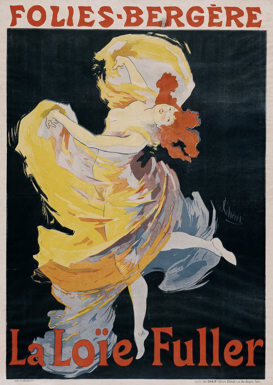 Loïe Fuller plakat af Jules Cheret
