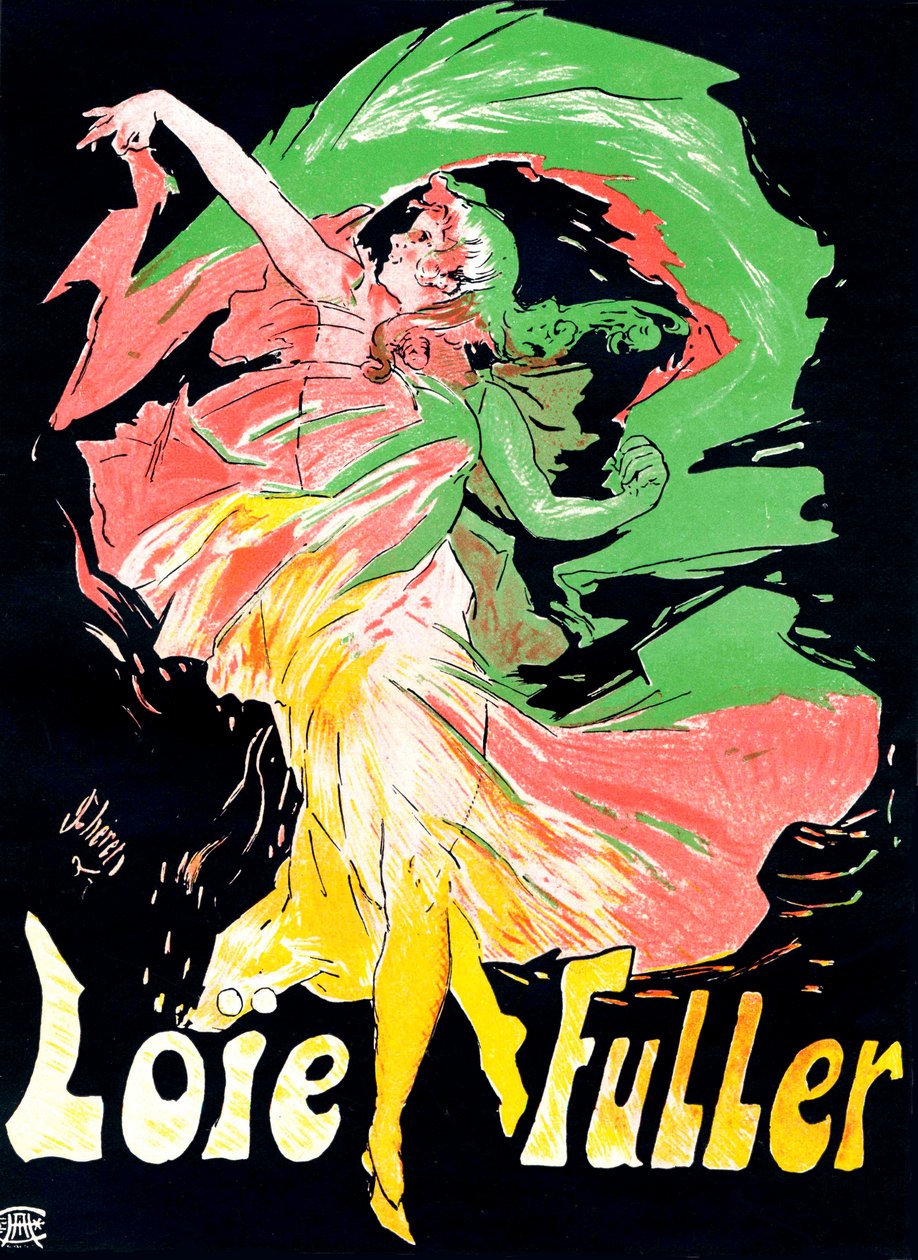 Loïe Fuller plakat, 1897. af Jules Cheret